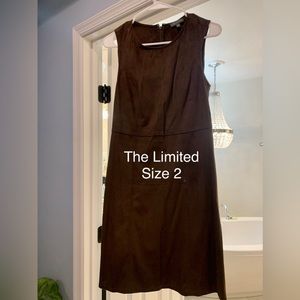 The Limited brown suede dress